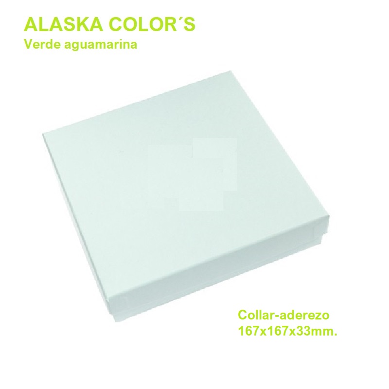 Alaska AGUAMARINA collar/aderezo 167x167x33 mm.